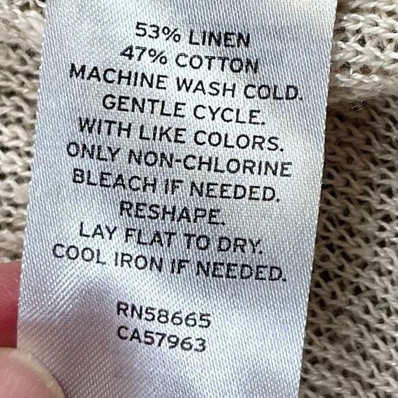 Caslon Cream Open Front Long Sleeve Cardigan 2X - Picture 9 of 11